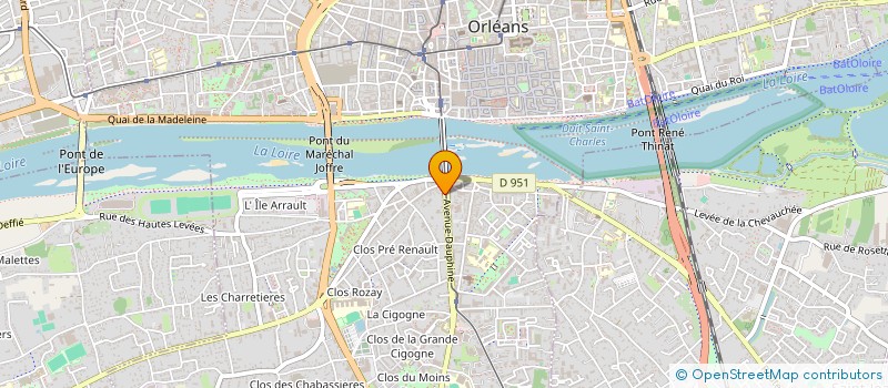 localisation de l'entreprise LB PROD à ORLEANS
