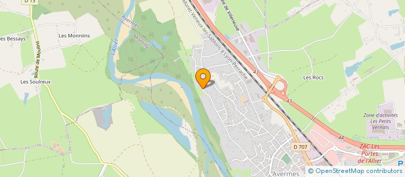 localisation de l'entreprise LB PROGRES  AVERMES