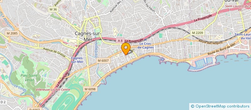 localisation de l'entreprise LB PROJETS à CAGNES-SUR-MER