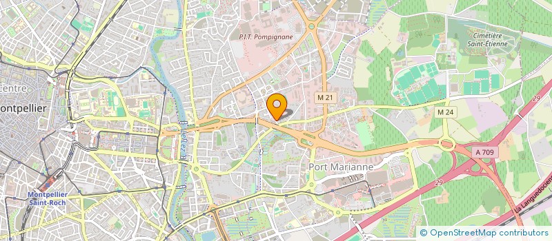 localisation de l'entreprise LB PROTECTION INCENDIE à MONTPELLIER