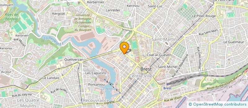 localisation de l'entreprise LB PROXI à BREST