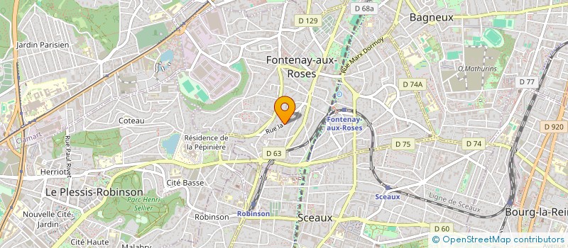 localisation de l'entreprise LB&R INVEST à FONTENAY-AUX-ROSES