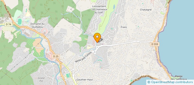 localisation de l'entreprise LB-REGISSEUR à SAINTE-MAXIME