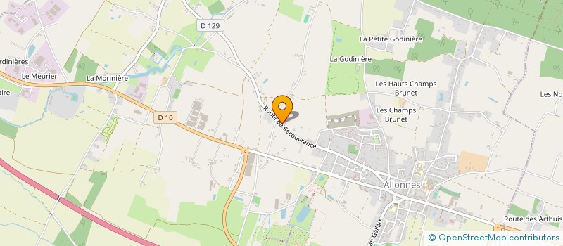 localisation de l'entreprise LB RENOVATION à ALLONNES