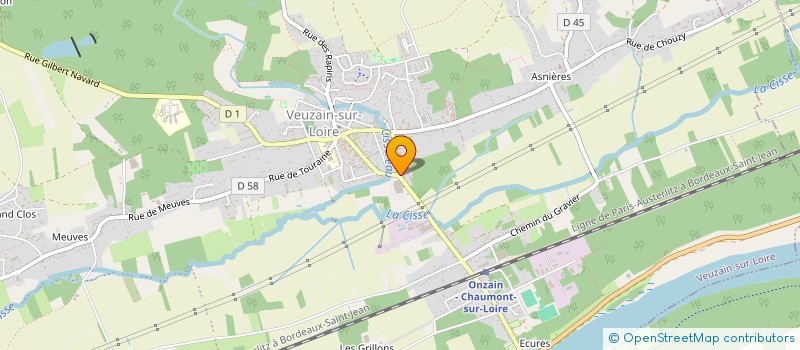 localisation de l'entreprise LB RESTAURATION  VEUZAIN-SUR-LOIRE