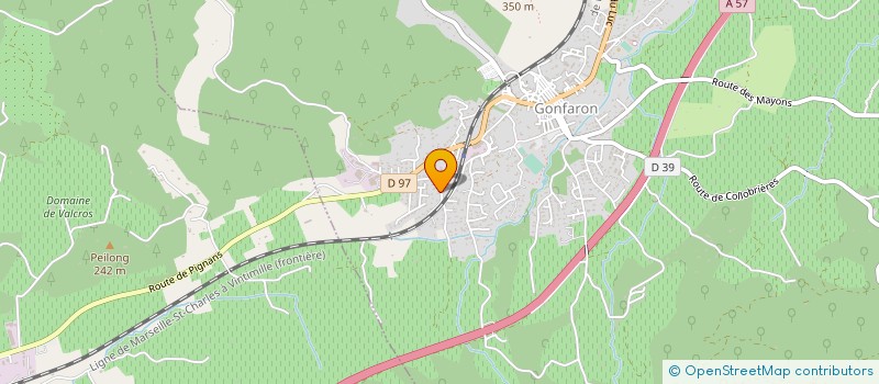 localisation de l'entreprise LB SERVICES  GONFARON