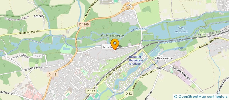 localisation de l'entreprise LB SERVICES à BREUILLET