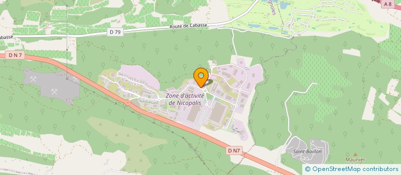 localisation de l'entreprise LB STAFF  ROQUEBRUNE-SUR-ARGENS