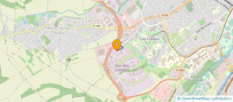 localisation de l'entreprise LB SYSTEMS à MULHOUSE