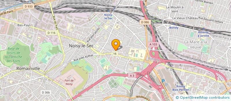 localisation de l'entreprise LB TELECOM à NOISY-LE-SEC