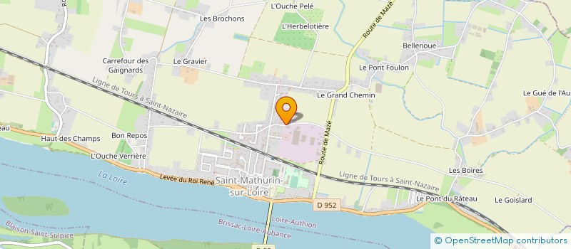 localisation de l'entreprise LB TP à LOIRE-AUTHION