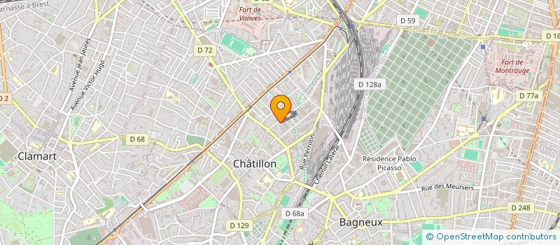 localisation de l'entreprise LB TRANSPORT  CHATILLON