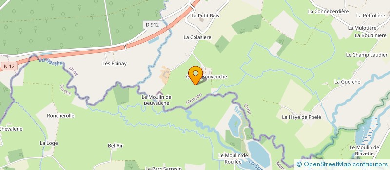 localisation de l'entreprise LB TROTTING à SAINT-LEGER-SUR-SARTHE