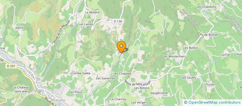 localisation de l'entreprise LB UNITY  BEAUJEU