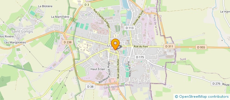 localisation de l'entreprise LB VAP à MAMERS