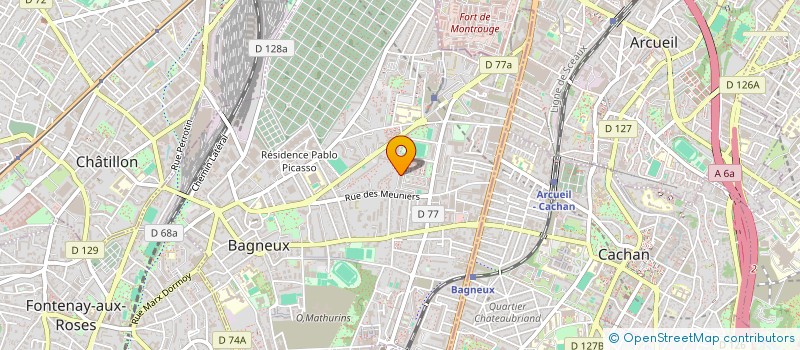 localisation de l'entreprise LB VTC à BAGNEUX