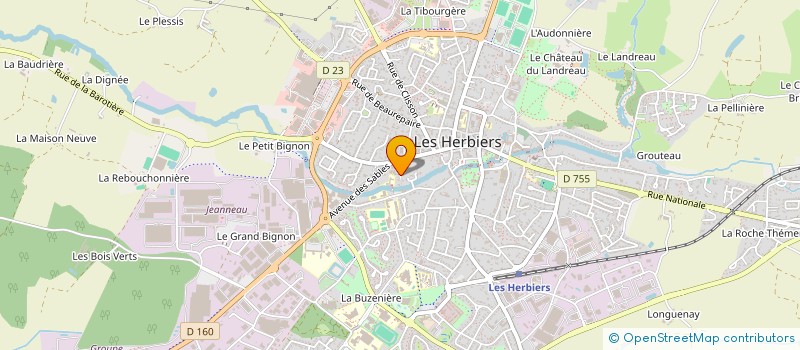 localisation de l'entreprise LB2 à LES HERBIERS