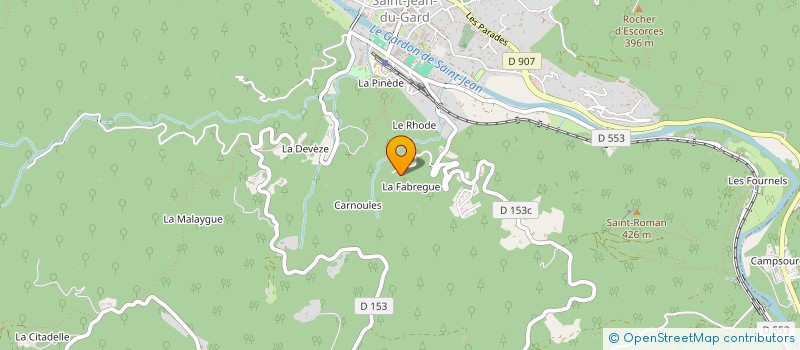 localisation de l'entreprise LB2  SAINT-JEAN-DU-GARD