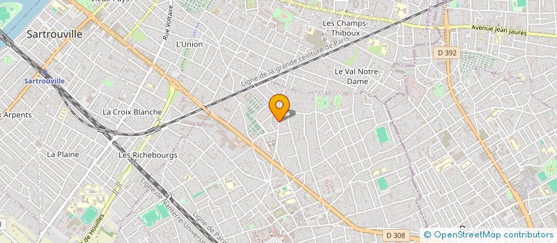 localisation de l'entreprise LB21  HOUILLES