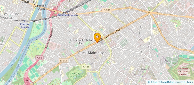 localisation de l'entreprise LB2A à RUEIL-MALMAISON