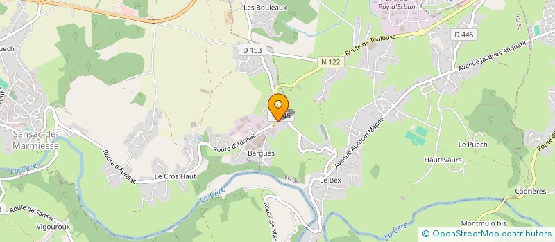 localisation de l'entreprise LB2C à YTRAC