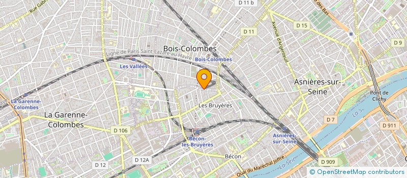 localisation de l'entreprise LB2F CONSEILS  ASNIERES-SUR-SEINE