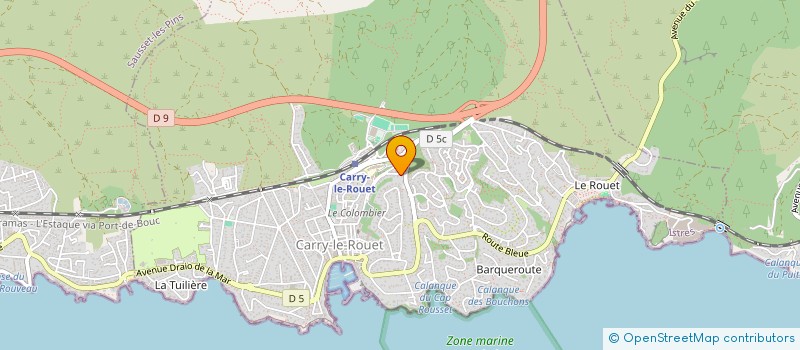 localisation de l'entreprise LB2M  CARRY-LE-ROUET