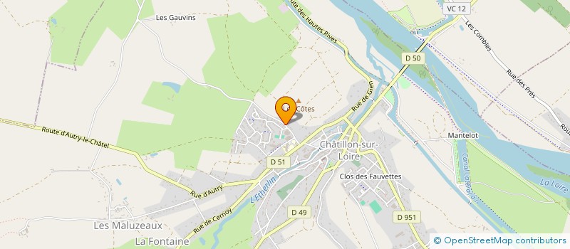 localisation de l'entreprise LB2M ENR  CHATILLON-SUR-LOIRE