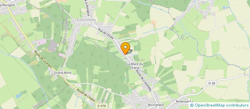 localisation de l'entreprise LB2M ET ASSOCIES  OUROUX-SUR-SAONE