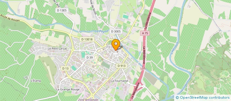 localisation de l'entreprise LB34  PEZENAS