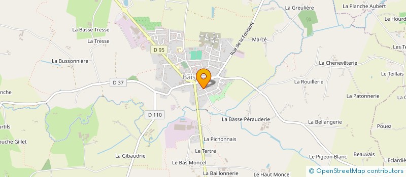 localisation de l'entreprise LB72  BAIS