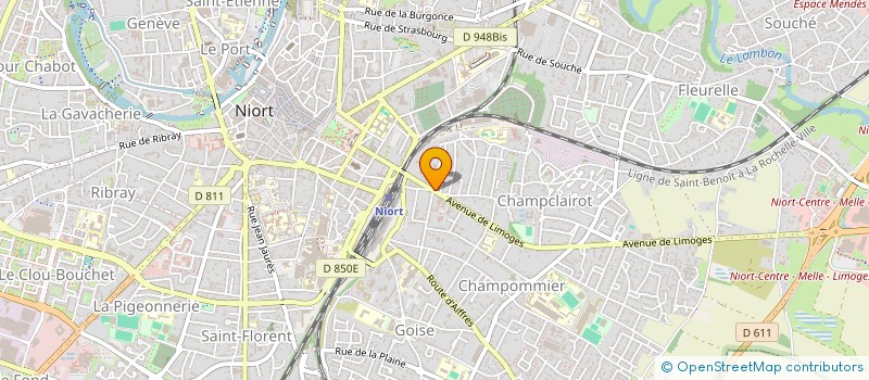 localisation de l'entreprise LBA  NIORT