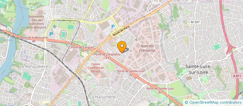 localisation de l'entreprise LBA à NANTES