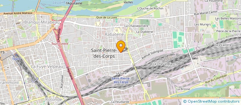 localisation de l'entreprise LBA  SAINT-PIERRE-DES-CORPS