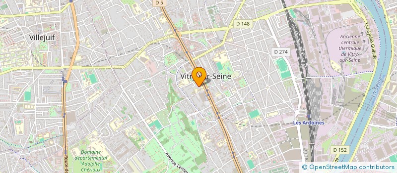 localisation de l'entreprise LBA à VITRY-SUR-SEINE