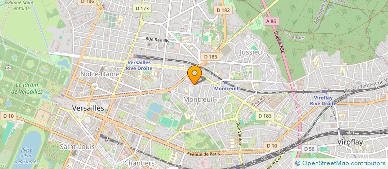 localisation de l'entreprise LBA à VERSAILLES