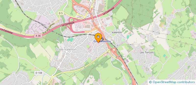 localisation de l'entreprise LBA à ECOLE-VALENTIN