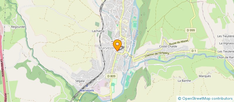 localisation de l'entreprise LBA  MARVEJOLS