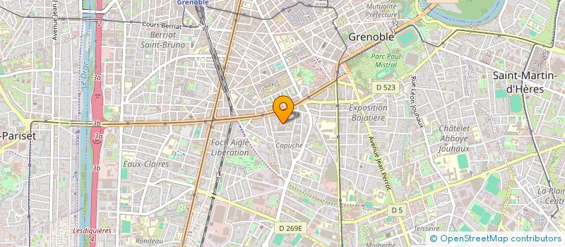 localisation de l'entreprise LBA CONSEIL à GRENOBLE