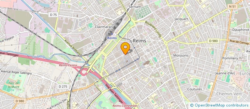 localisation de l'entreprise LBA DISTRIBUTION à REIMS