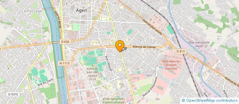 localisation de l'entreprise LBA DISTRIBUTION à AGEN