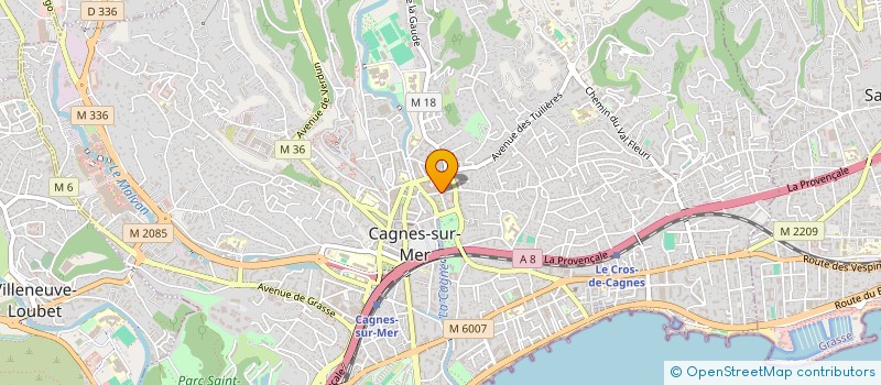 localisation de l'entreprise LBA GESTION  SAINT-LAURENT-DU-VAR