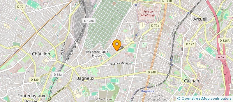 localisation de l'entreprise LBA HOLDING à BAGNEUX