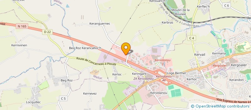 localisation de l'entreprise LBA IMMO  MELLAC