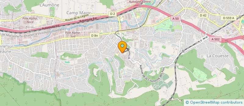 localisation de l'entreprise LBA LOC  AUBAGNE