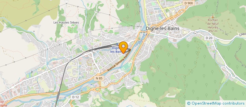 localisation de l'entreprise LBA OPTIQUE à DIGNE-LES-BAINS