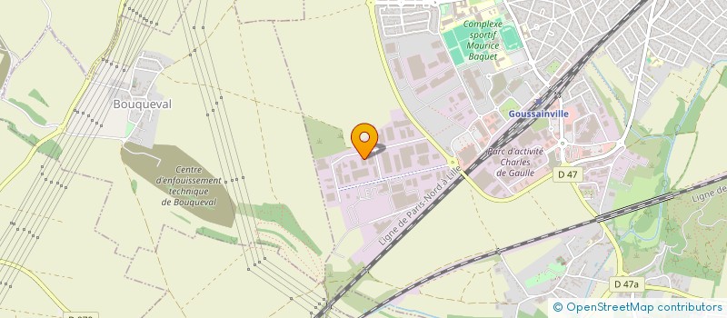 localisation de l'entreprise LBA RESTAURATION  GOUSSAINVILLE