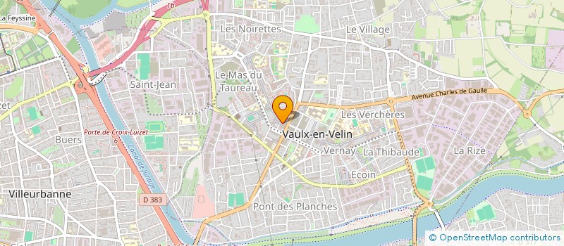 localisation de l'entreprise LBA TAXI à VAULX-EN-VELIN