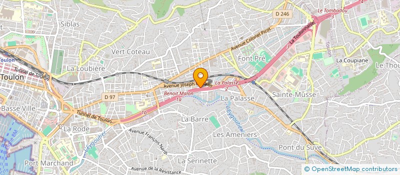 localisation de l'entreprise LBA2  TOULON