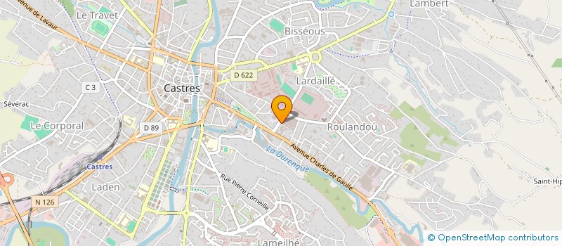 localisation de l'entreprise LBAL à CASTRES